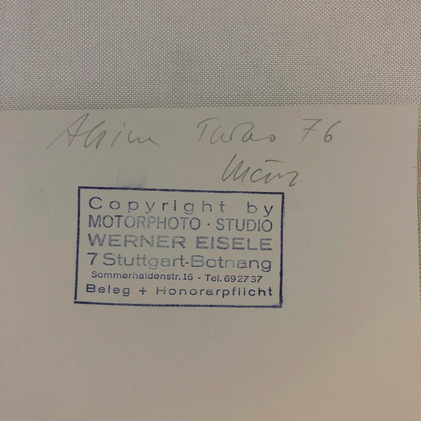 Vintage Racing Photo Photograph 1976 300KM Nurburgring Renault Alpine A442 Turbo