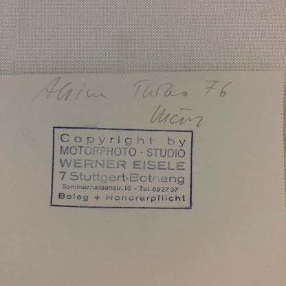 Vintage Racing Photo Photograph 1976 300KM Nurburgring Renault Alpine A442 Turbo