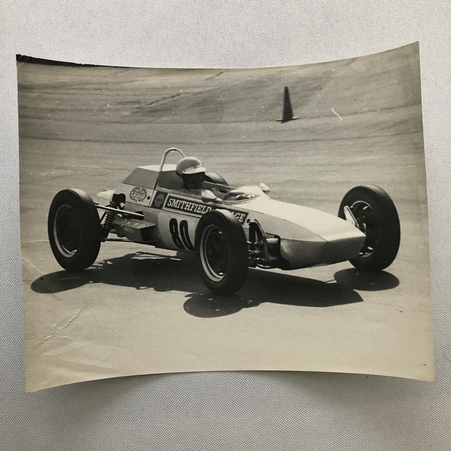 Vintage Racing Car Driver Photo Photograph Print 