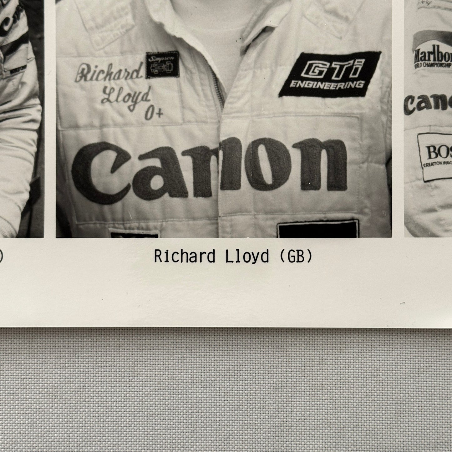 Porsche Racing Driver Photo Jan Lammers Richard Lloyd Jonathan Palmer Photograph