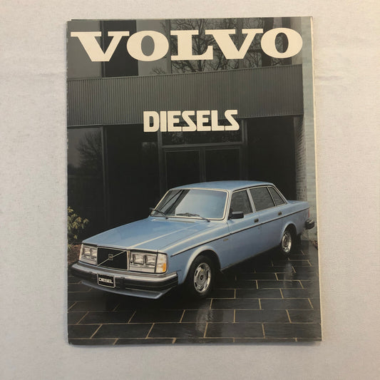 1980 Volvo Diesel Car Automobile Sales Brochure Catalog Sedan Station Wagon