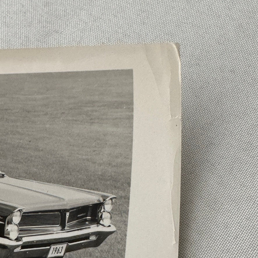 1963 Pontiac Catalina Vista Hardtop Car Automobile Factory Press Photo