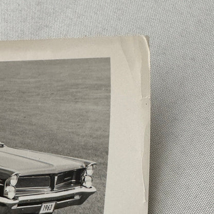 1963 Pontiac Catalina Vista Hardtop Car Automobile Factory Press Photo