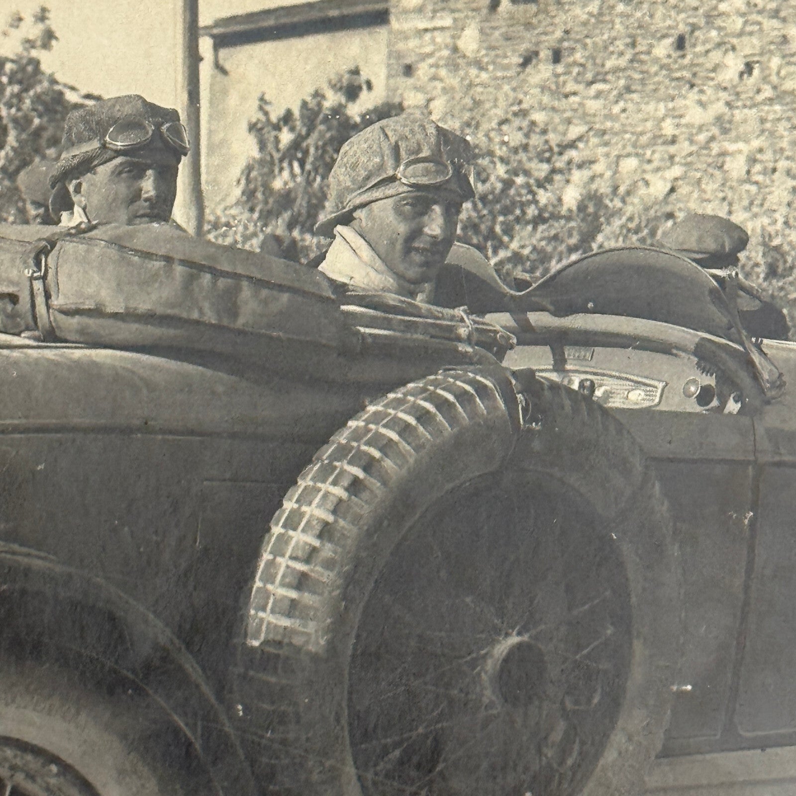 Antique Chrysler Car Automobile Photo Photograph Italian Photographer Stamp