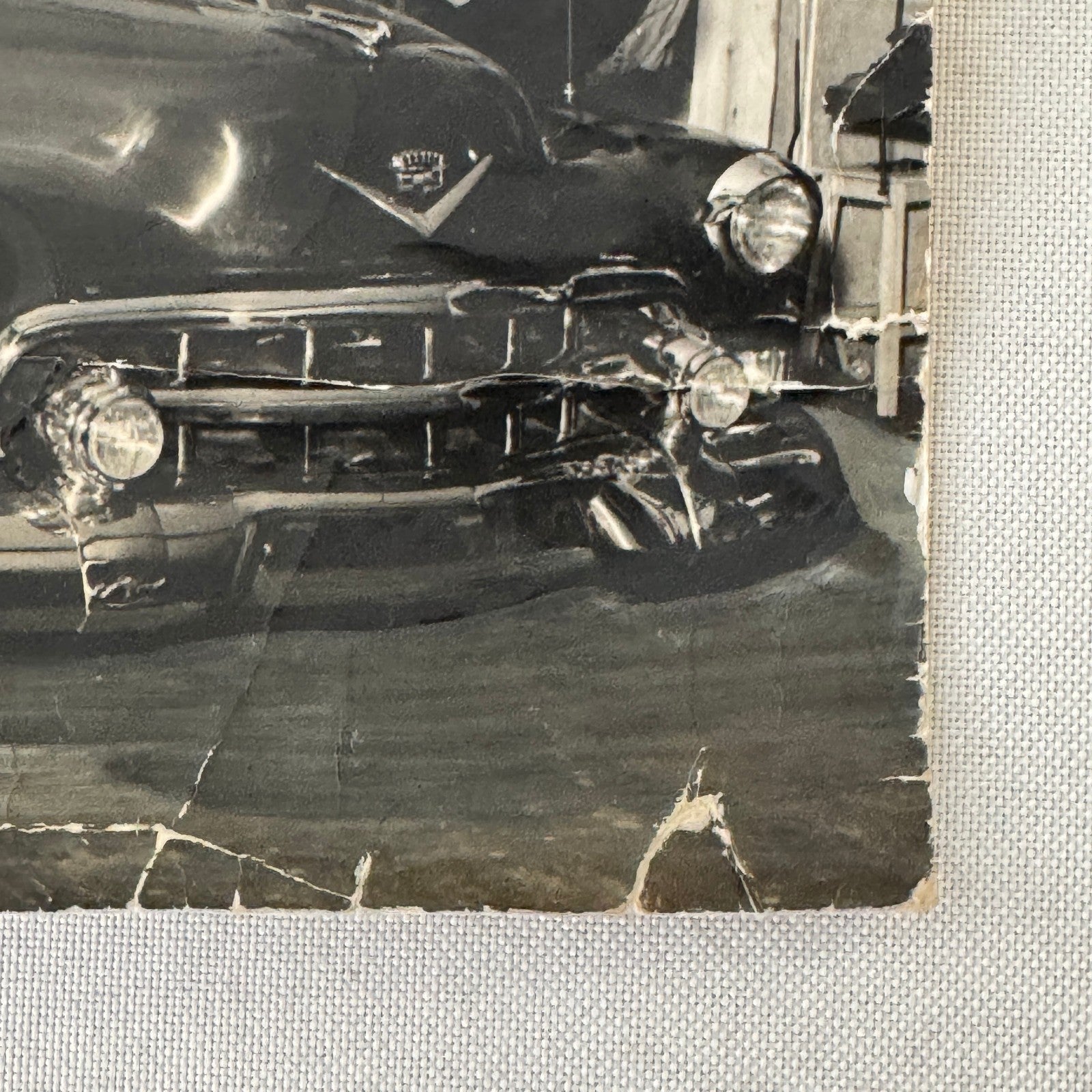Cadillac Repair Shop Italian Press Photo Photograph Print Vintage Car Automobile