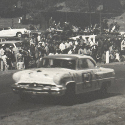 Vintage Racing Photo Photograph 1953 Lincoln Capri Chuck Stevenson Clay Smith