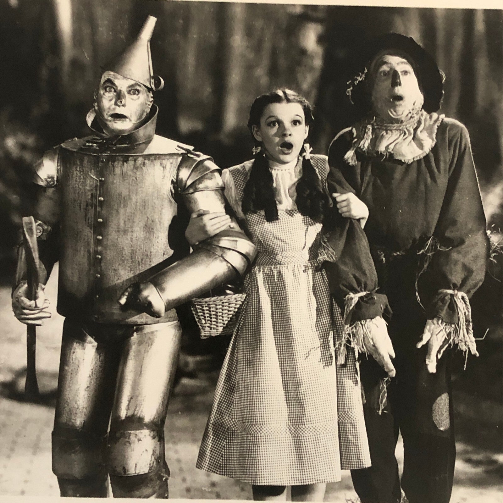 Wizard of Oz Movie Still Photo Photograph Dorothy Tin Man Scarecrow Modern Print