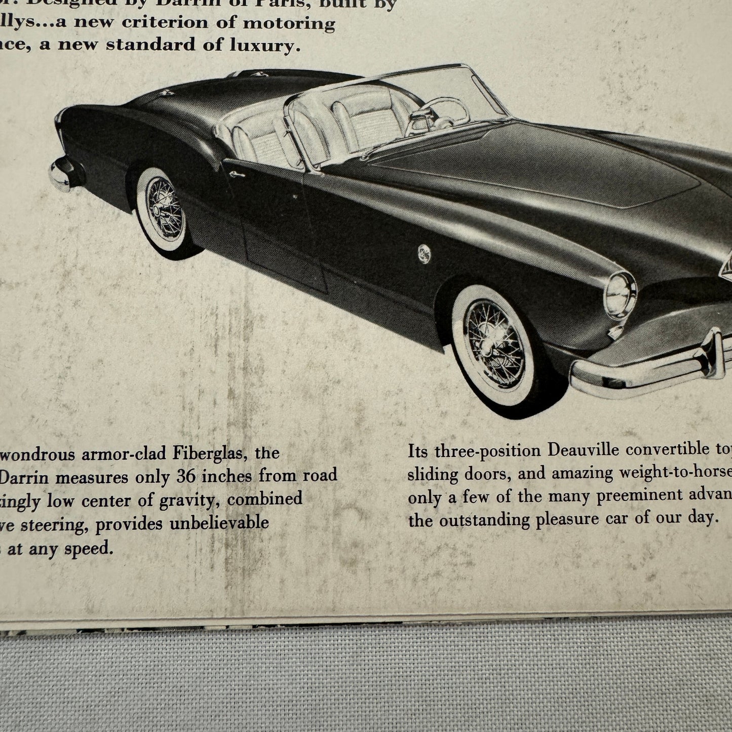 1954 Kaiser Car Sales Brochure Catalog Vintage Kaiser Darrin Manhattan Special