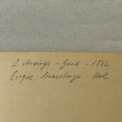 Circus Performer Bicycle Balancing Act Vintage Photo Photograph 1952