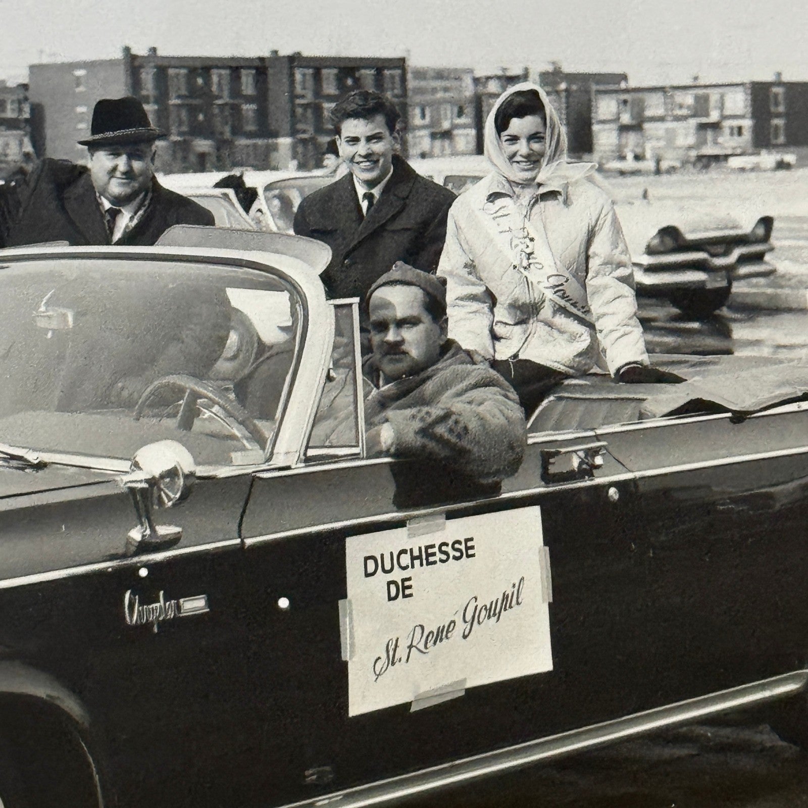 Vintage Parade Car Photo Photograph Print Quebec Canada