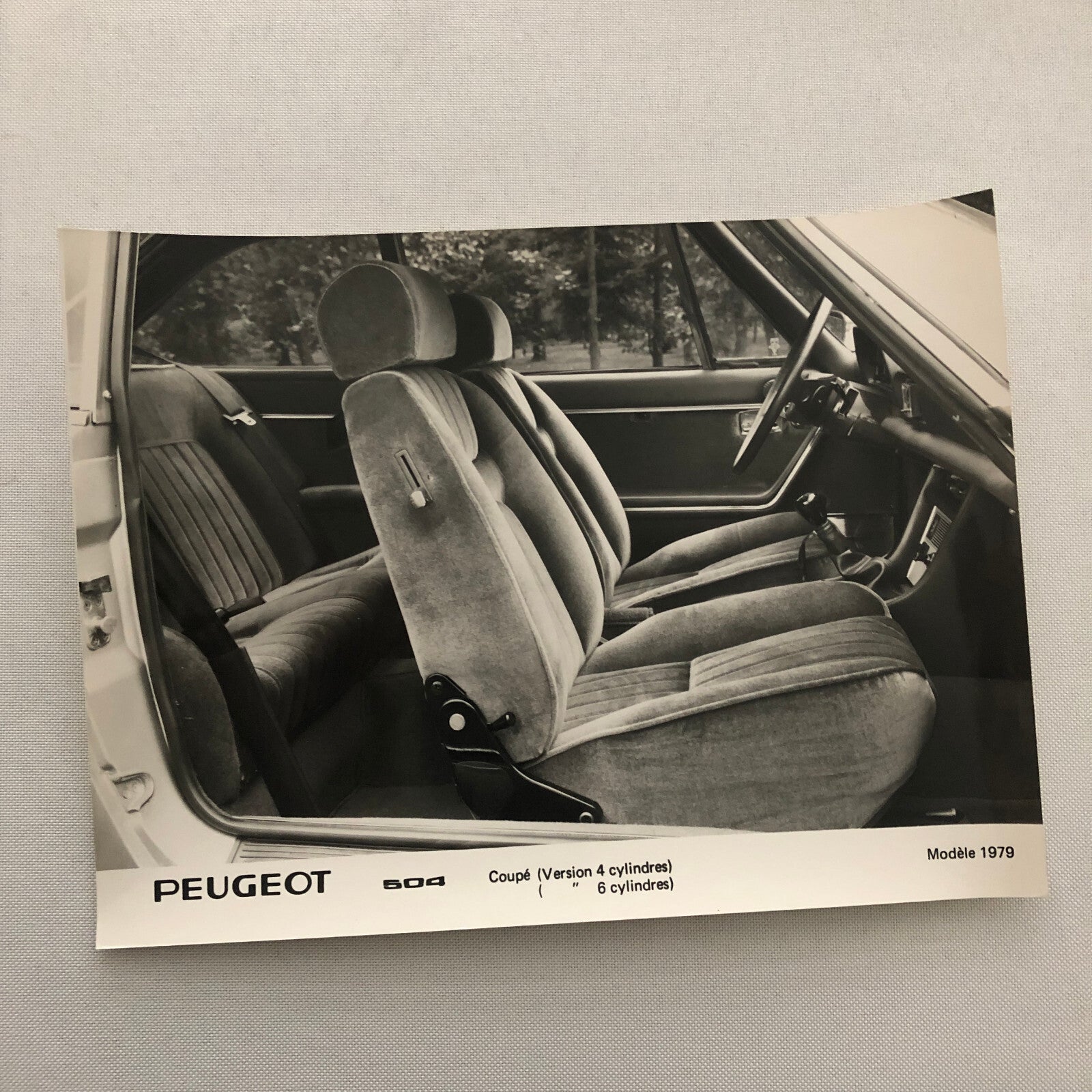 1979 Peugeot 504 Coupe Factory Press Photo Photograph Print Lot of 2
