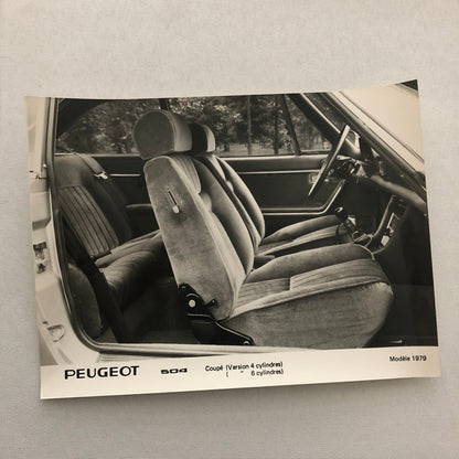 1979 Peugeot 504 Coupe Factory Press Photo Photograph Print Lot of 2