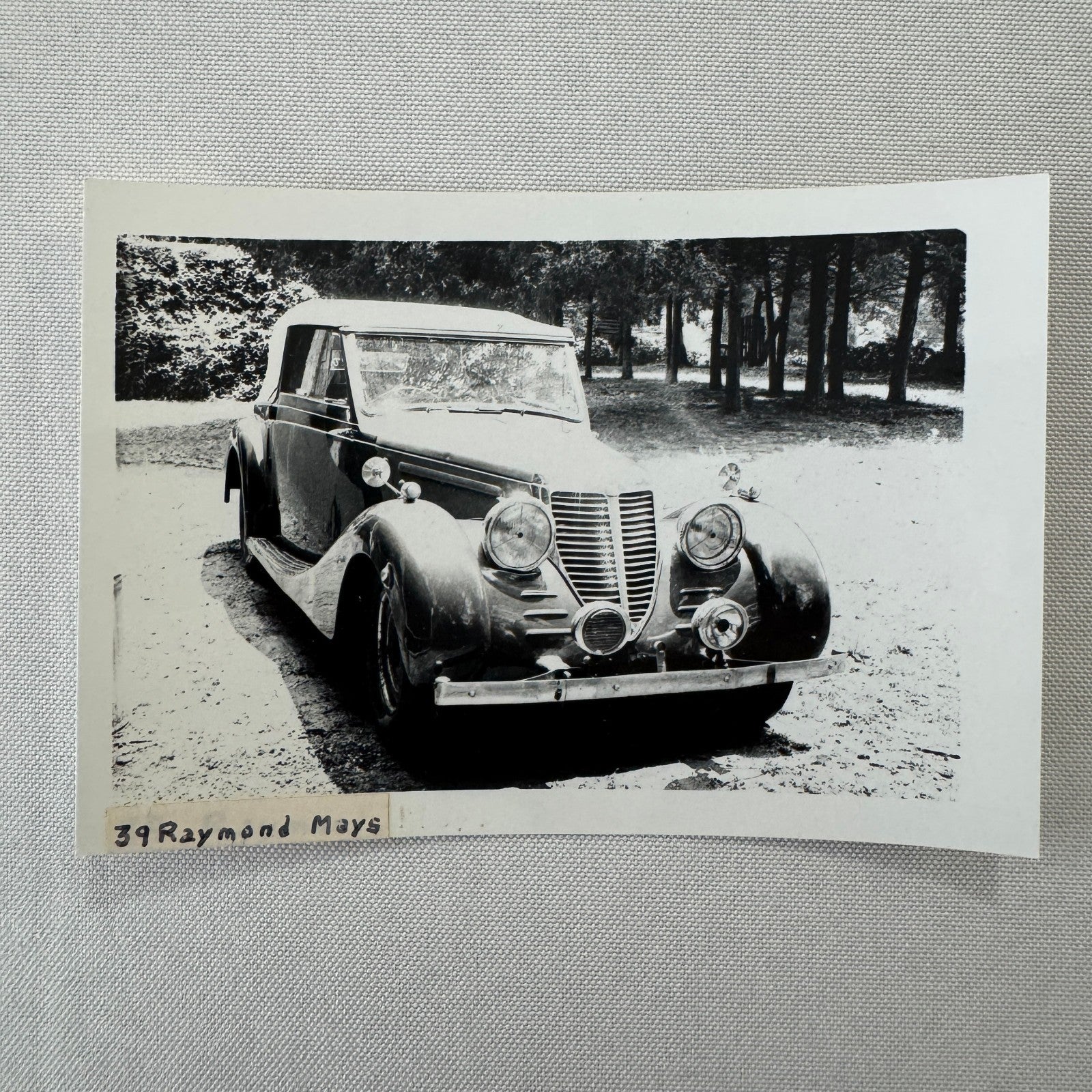 1939 Raymond Mays Car Photo Automobile Photograph Vintage
