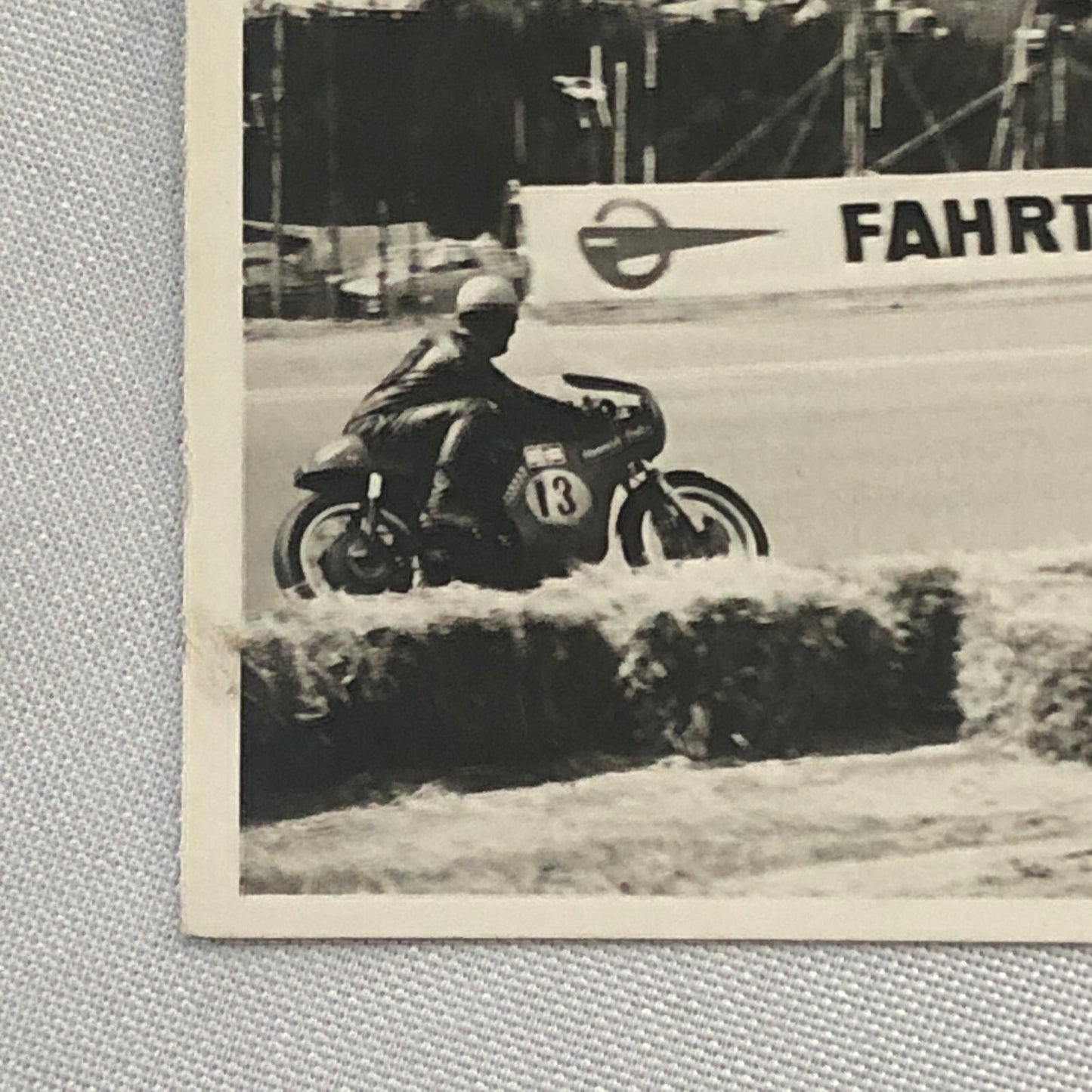 Vintage Motorcycle Racing Photo photograph Print Germany 1970