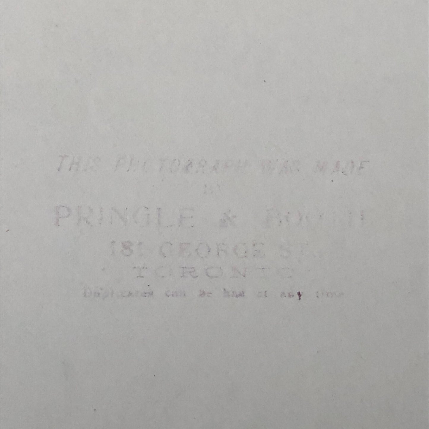 Antique CNE Canadian National Exhibition Pringle and Booth Photo Photograph