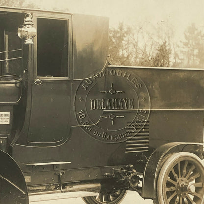 Antique Delahaye Truck Van Photo Photograph Company Embossed