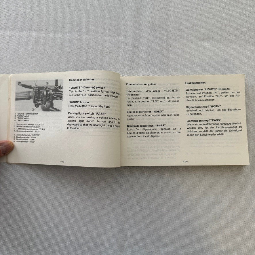 1981 Yamaha RD250LC and RD350LC Motorcycle Bike Owners Manual Instruction Book
