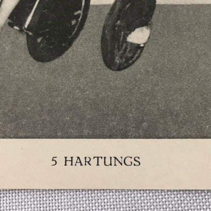 Vintage Circus Performer Bicycle Unicycle Act Postcard Post Card 5 Hartungs