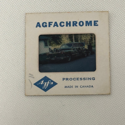 35MM Vintage Photo Slide Unique Cadillac Hippie Art Car 1969