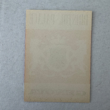 Vintage Hotel Travel Luggage Label Bristol Palace Hotel Genova Genoa Italy