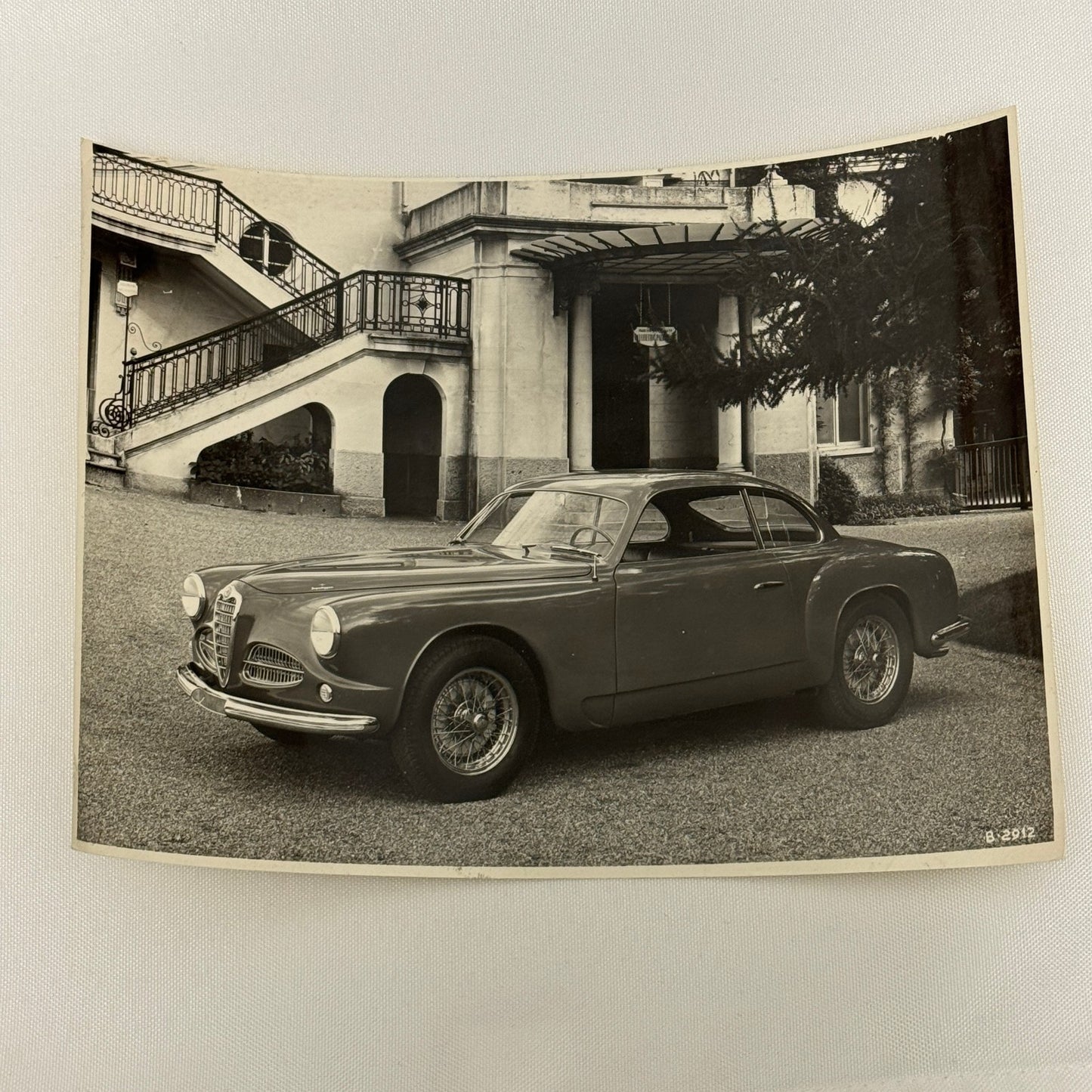 Vintage Alfa Romeo 1900 Photo Photograph 1965 Date Stamp Touring Coachbuilder