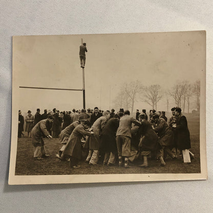 Press Photo Photograph 1932 Rugby Match London UK ? Keystone Photo Hospital Cup