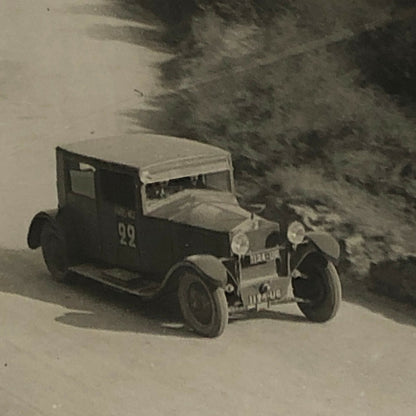Antique Press Photo Photograph Meurisse Paris Nice Rallye Rally Racing Car