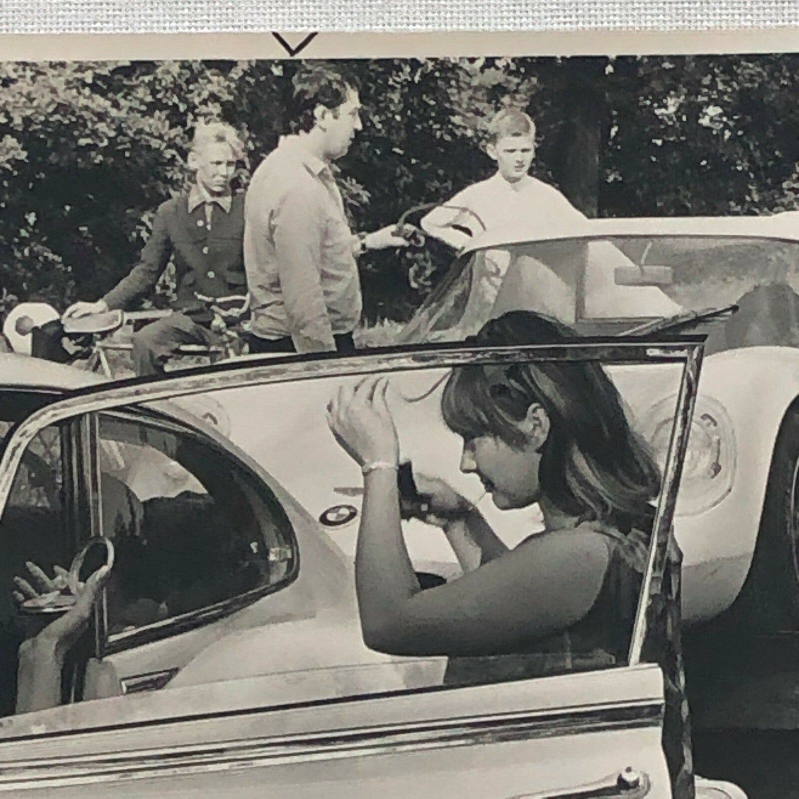 Vintage Chevron BMW Racing Car Photo Photograph Digby Martland Norisring Circuit