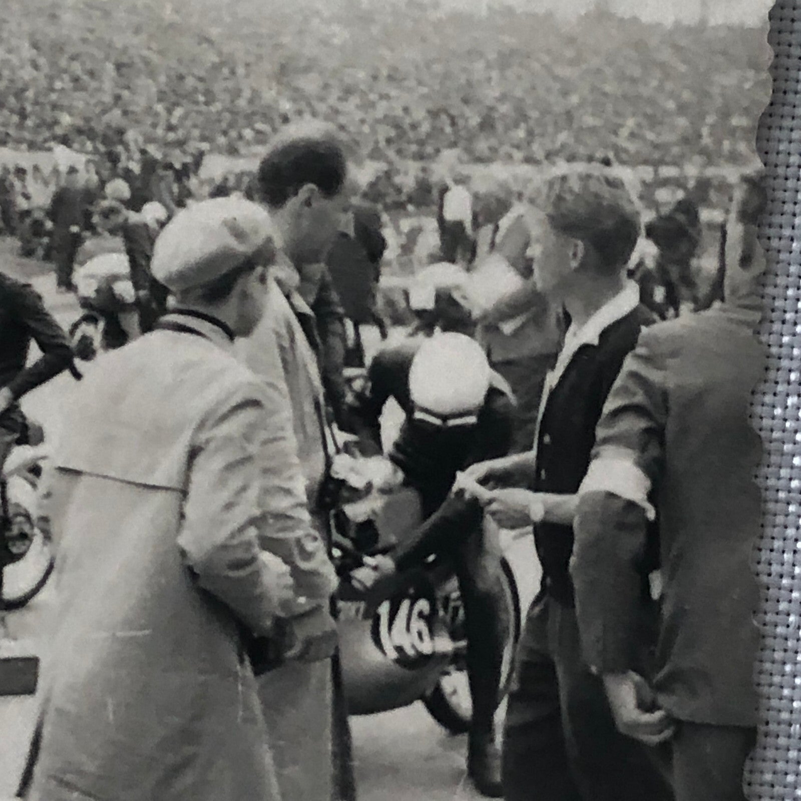 Vintage Motorcycle Racing Photo Photograph Print Germany