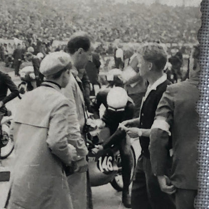 Vintage Motorcycle Racing Photo Photograph Print Germany