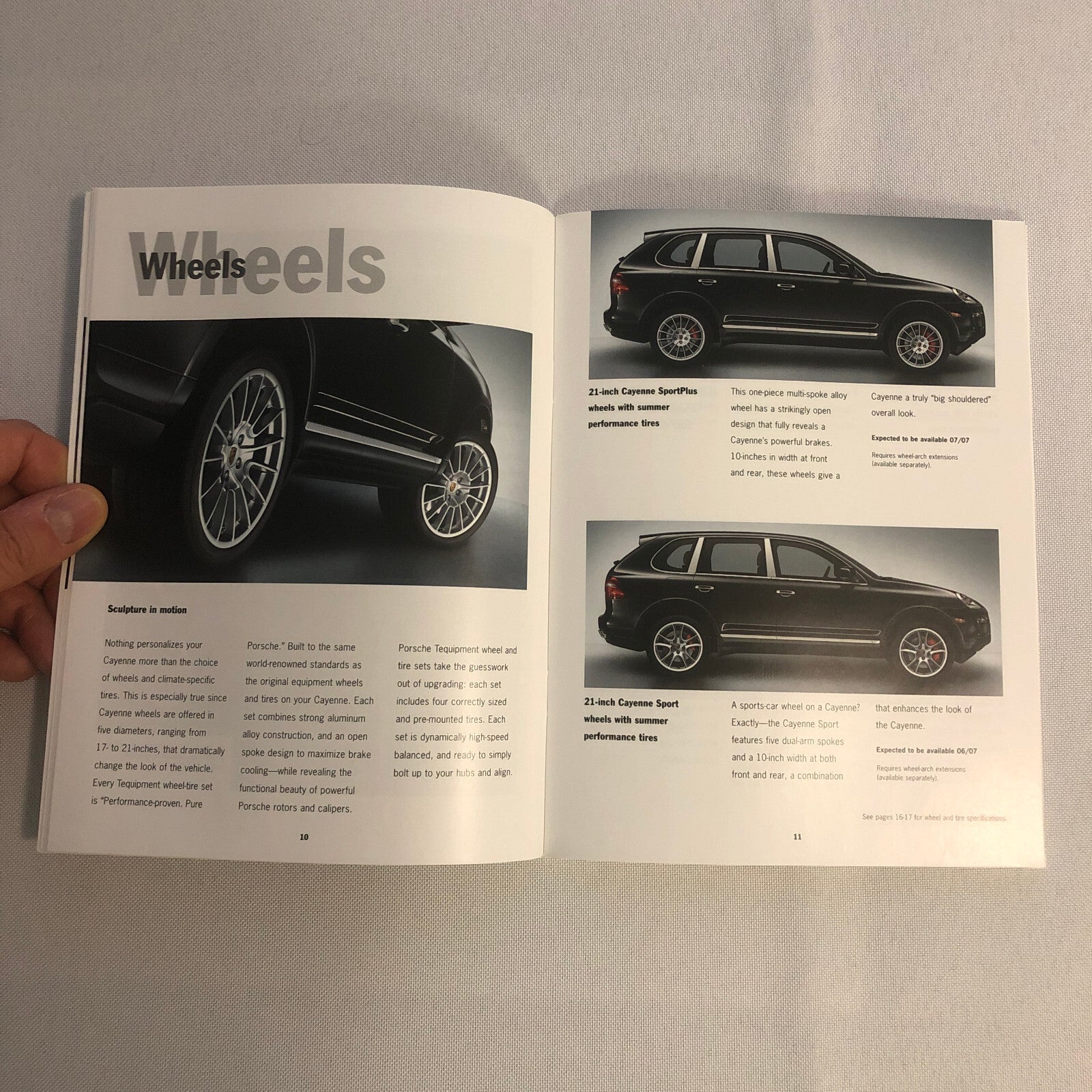 Porsche Cayenne ACCESSORIES Sales Brochure Catalog 2006 2007 Wheel Rims +