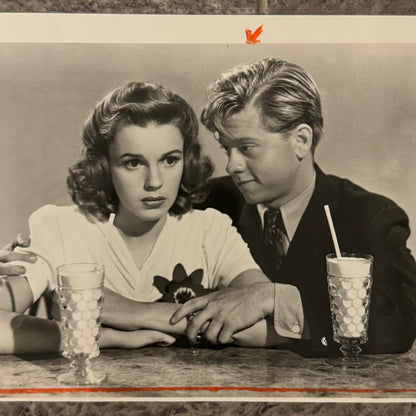 Judy Garland and Mickey Rooney Movie Still Press Photo Photograph