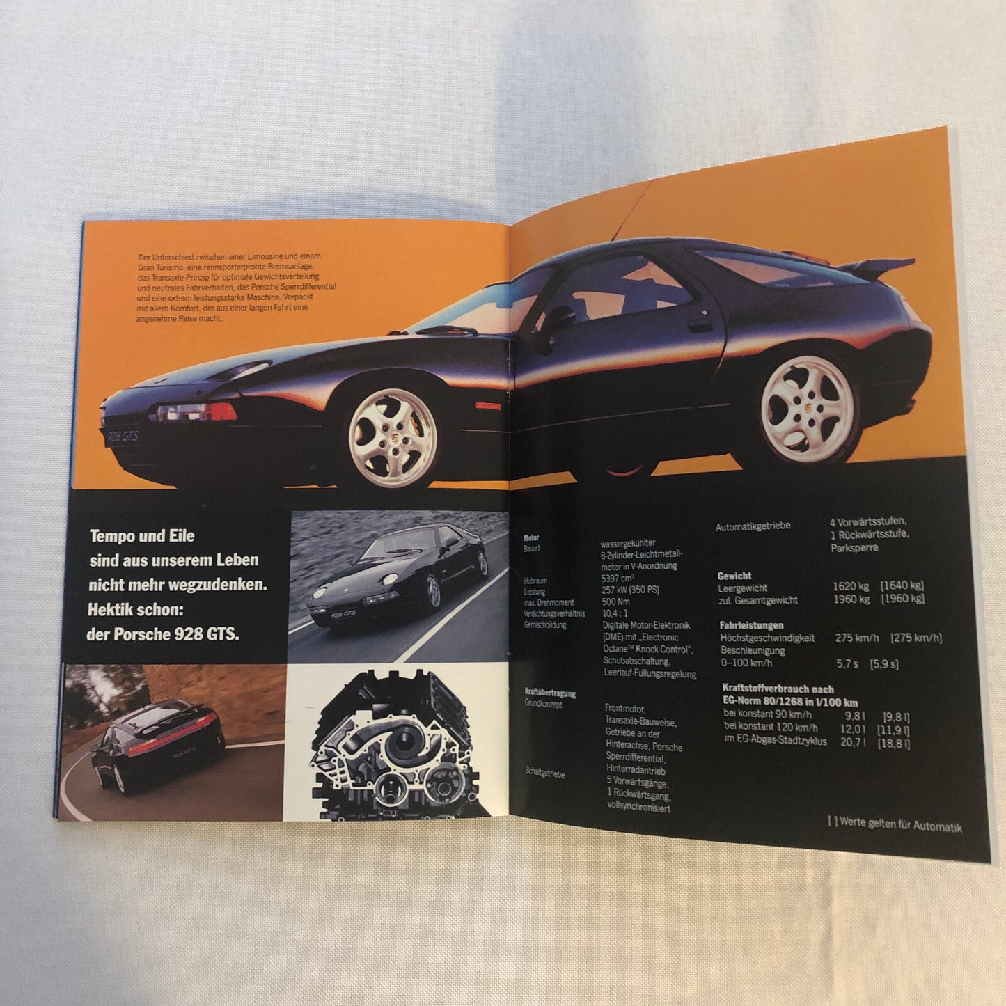1993 1994 Porsche 911 928 968 Sales Brochure Catalog GERMAN Text