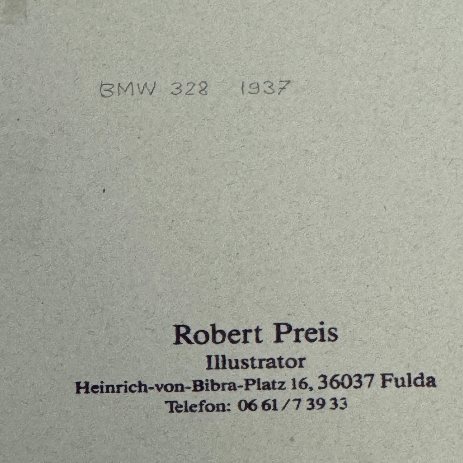 1938 BMW 328 Car Illustration Art Drawing Hand Drawn Vintage Miniature Detailed