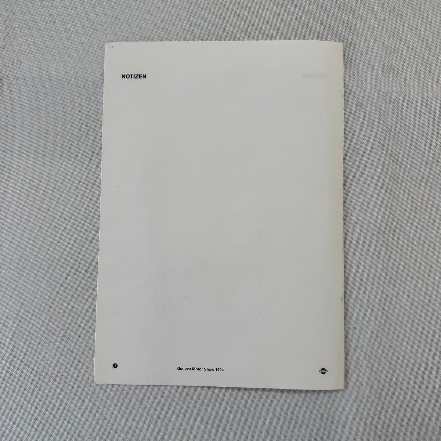 1994 Nissan 300ZX Geneva Motor Show Brochure GERMAN Press Catalog