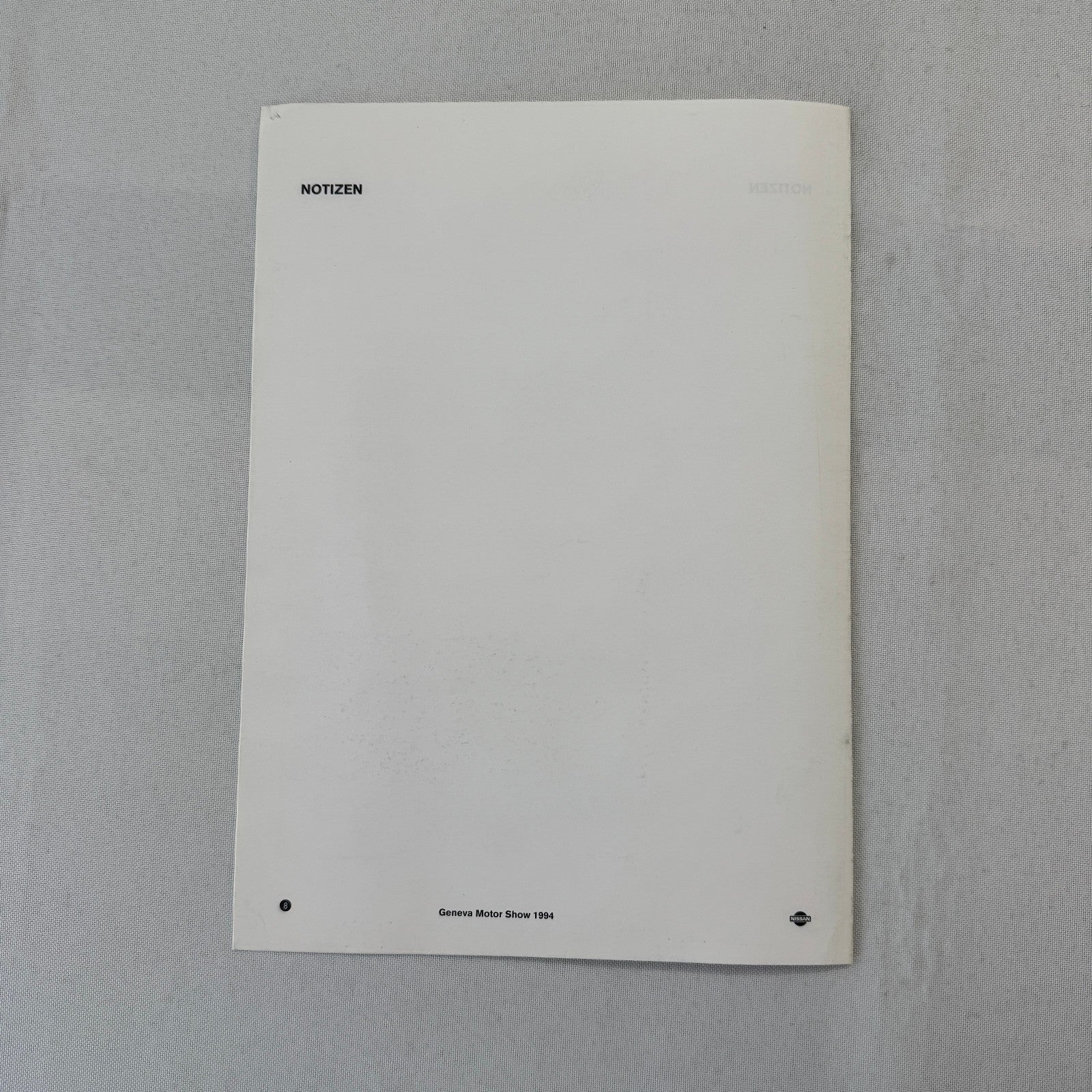 1994 Nissan 300ZX Geneva Motor Show Brochure GERMAN Press Catalog