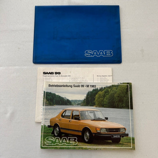 1983 Saab 99 Owners Manual Instruction Book Guide GERMAN