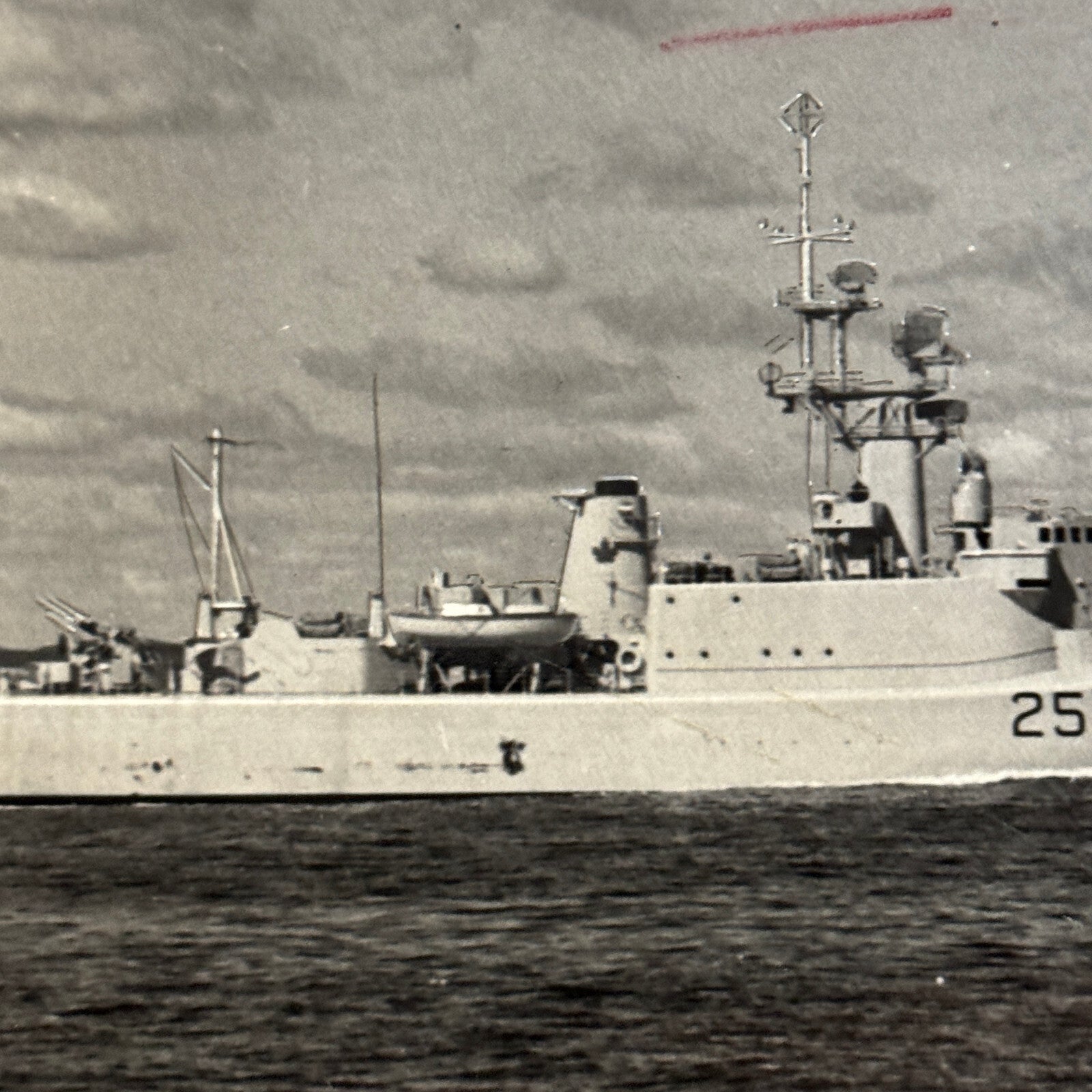 Vintage Royal Canadian Navy Ship Photograph Photo HMCS Restigouche Destroyer
