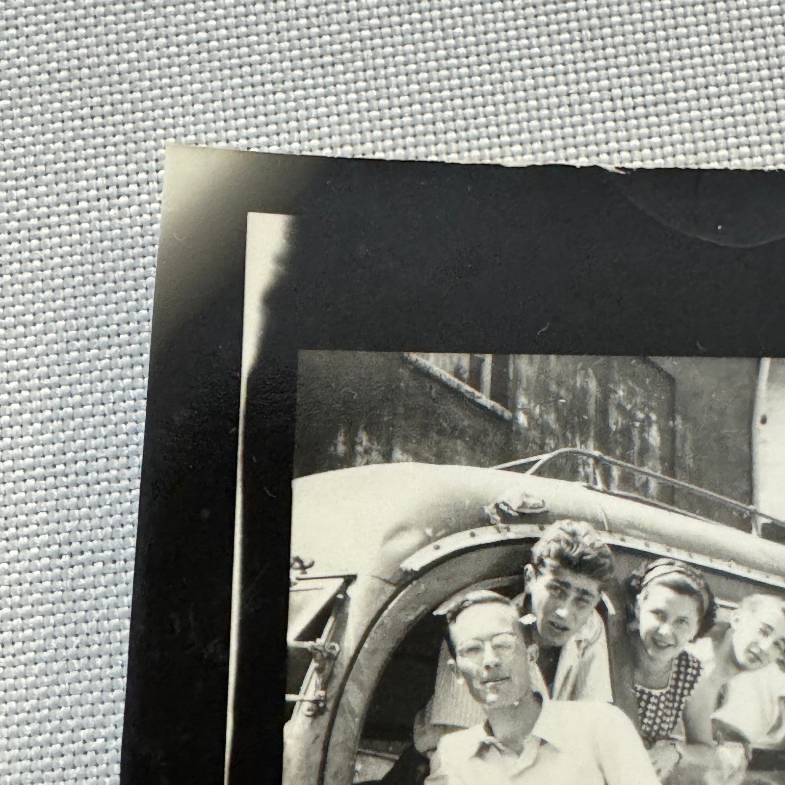 Vintage Photograph Photo Print Teenagers in Bus European
