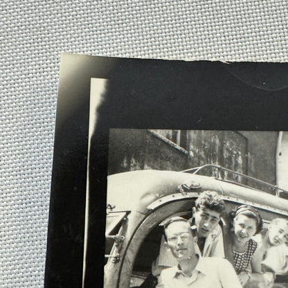 Vintage Photograph Photo Print Teenagers in Bus European