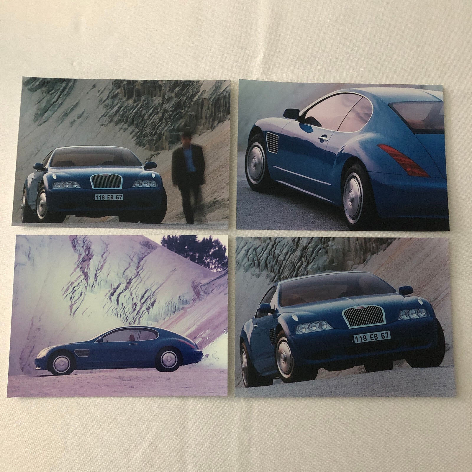 Bugatti EB118 Press Kit Brochure Italian Text Concept Car Photographs