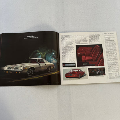 1975 Pontiac Car Sales Brochure Catalog Firebird Grand Am LeMans Grand Ville +