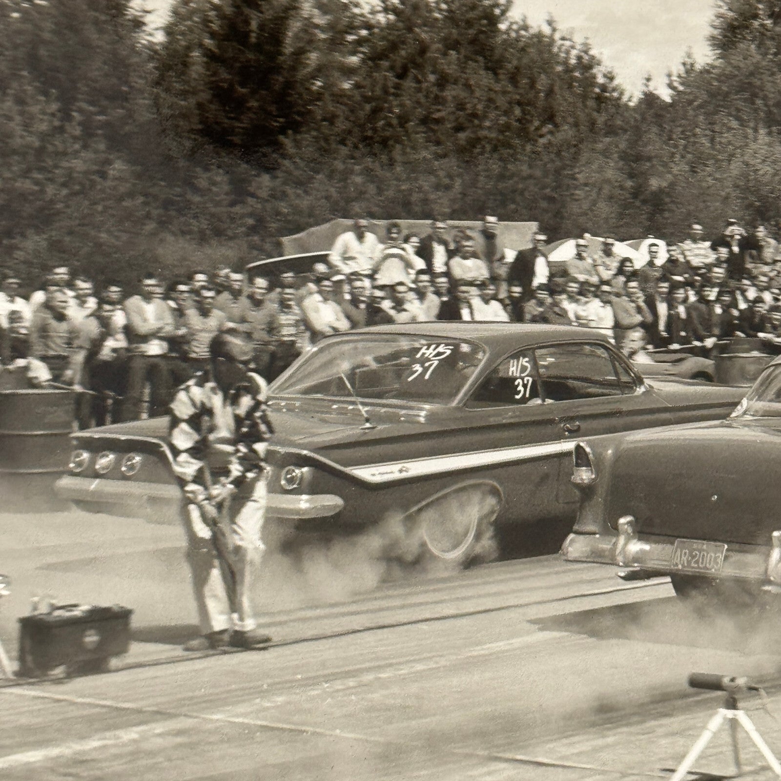 Vintage Drag Racing Photo Photograph Print Chevrolet Chevy