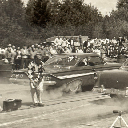 Vintage Drag Racing Photo Photograph Print Chevrolet Chevy