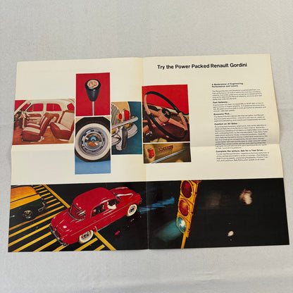 Renault Dauphine and Gordini Car Sales Brochure Catalog Advertising Canadian