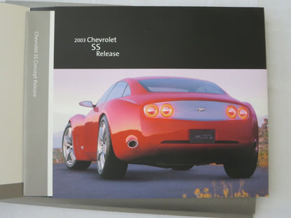 2003 GM General Motors Concept Press Kit Brochure Chevrolet SS Buick Pontiac +
