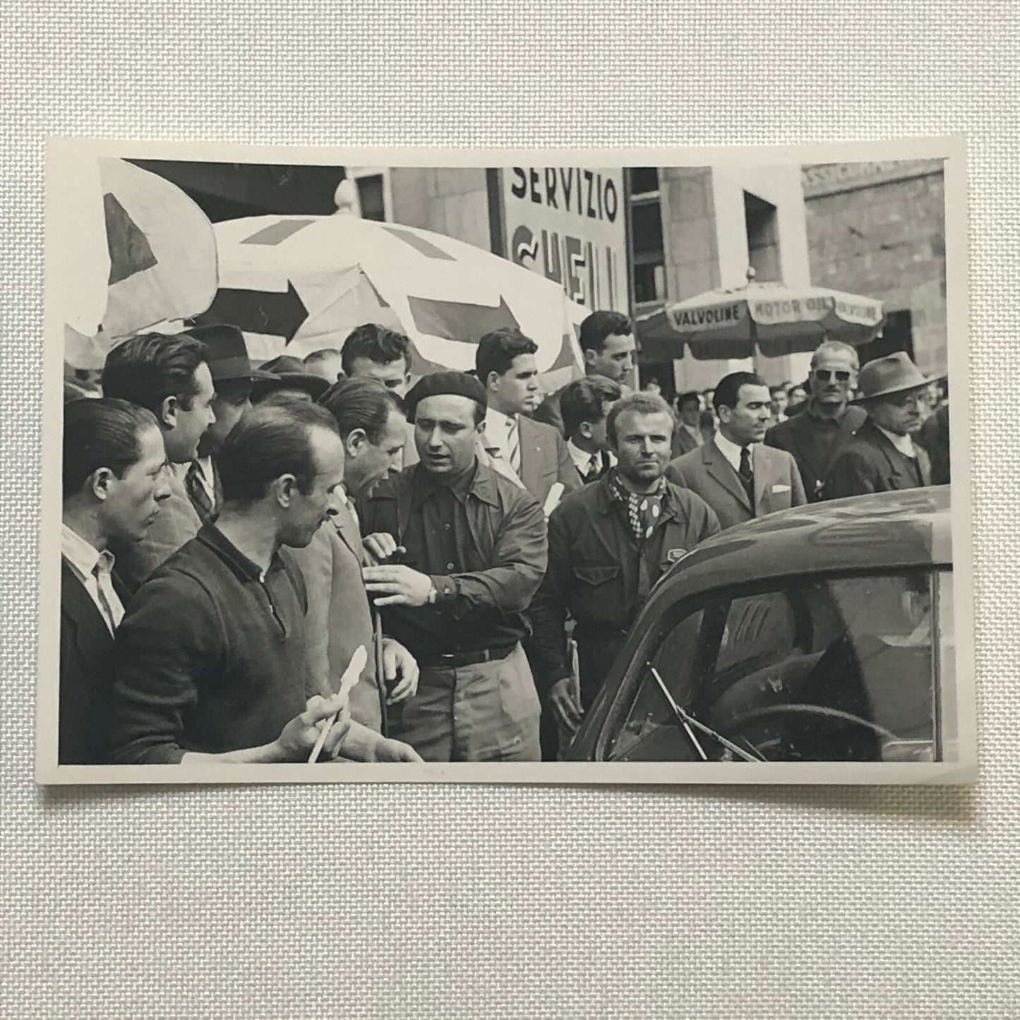 Vintage Racing Driver Photo Photograph Juan Manuel Fangio Brescia 1950
