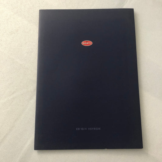 Bugatti Veyron EB 18/4 Concept Car Sales Brochure Catalog