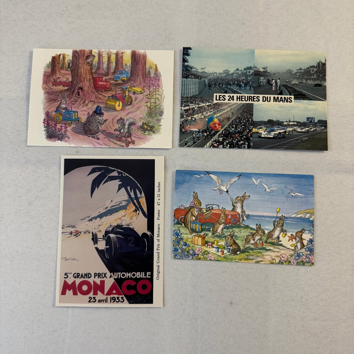 Vintage Transportation Photo and Postcard Lot 36X Car Train Airplane Porsche +