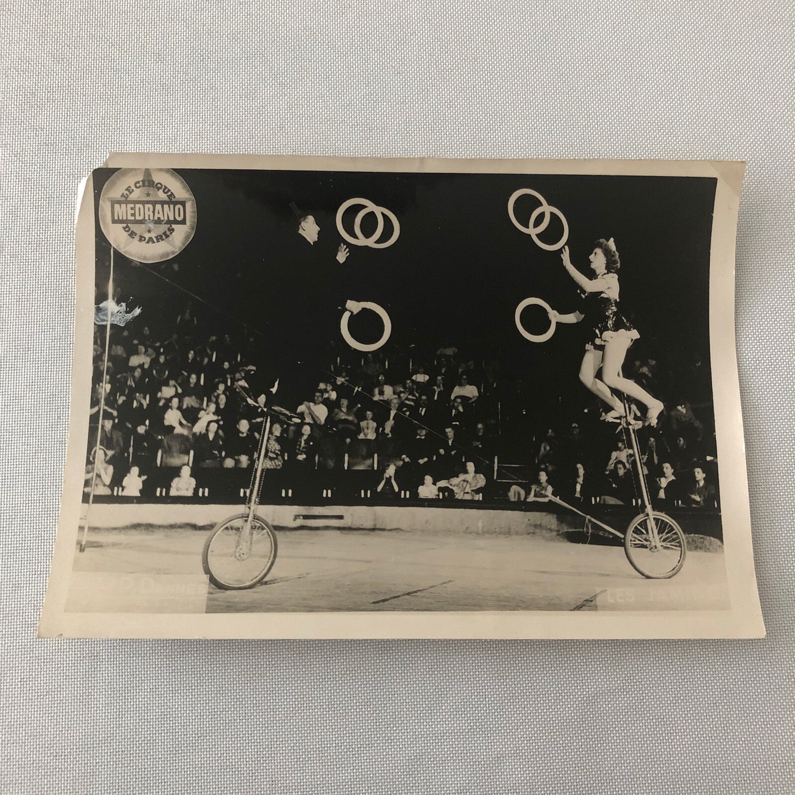 Circus Performer Acrobat Unicycle Juggling Act Photo Photograph Cirque Medrano